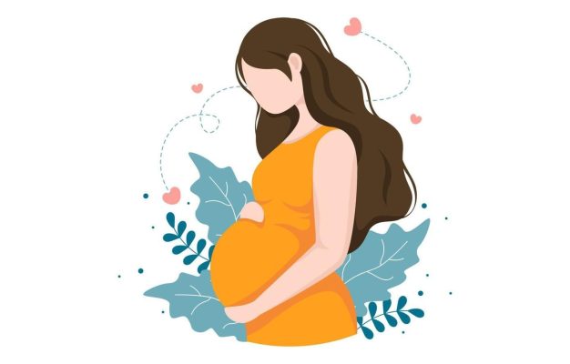 Download Pregnant Lady Background Vector Illustration for free